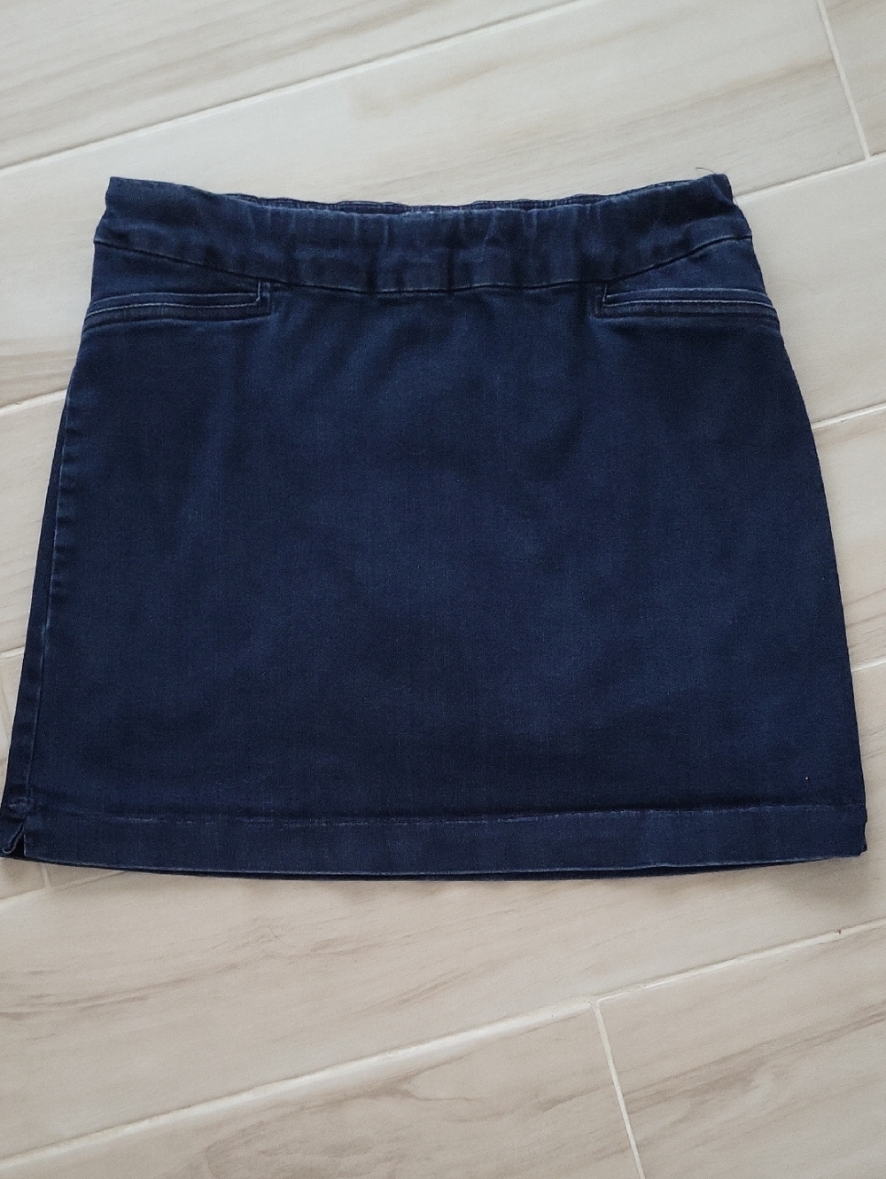 croft & barrow Navy Denim Skort